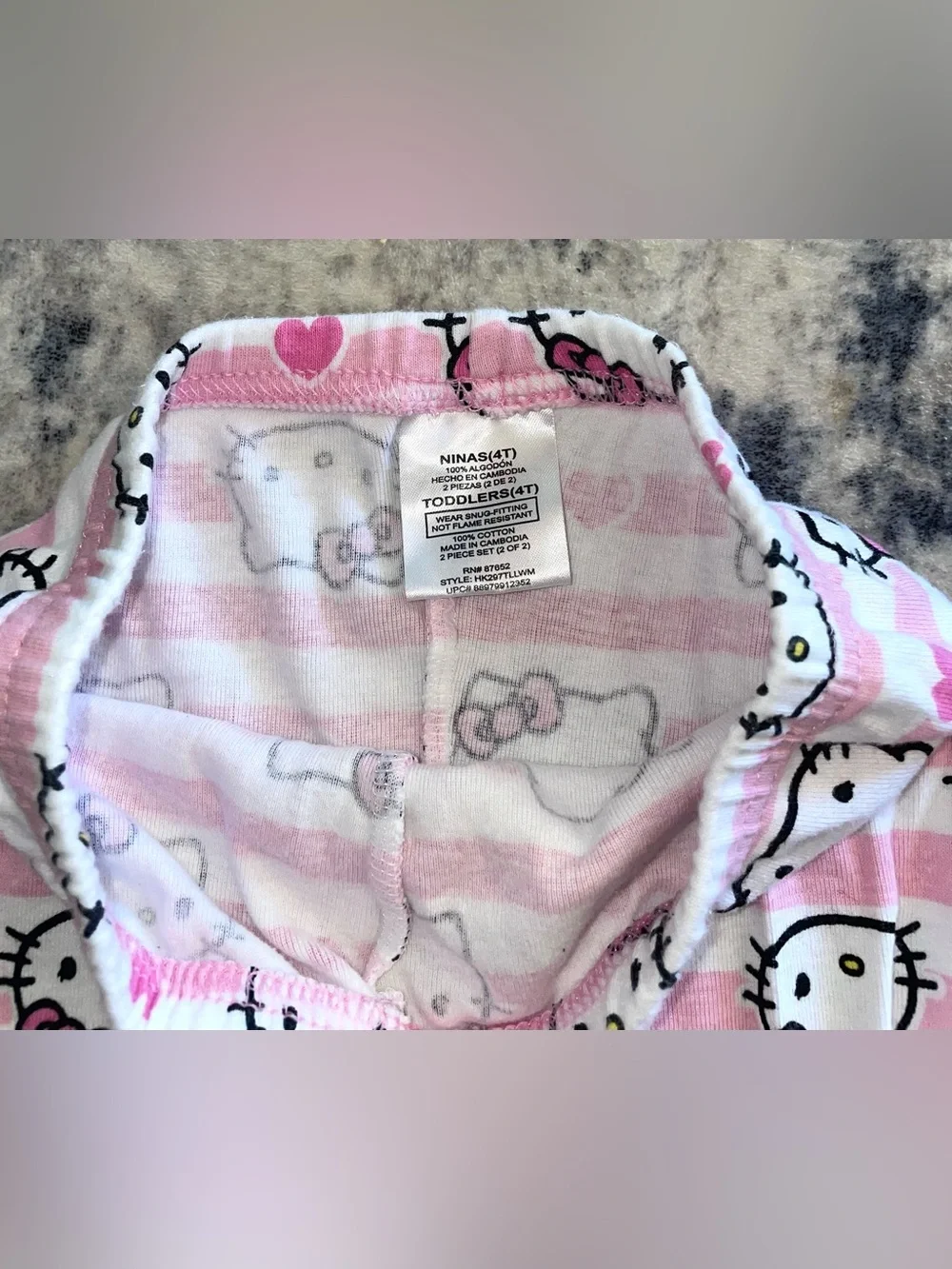 Hello Kitty pajama pants size 4T